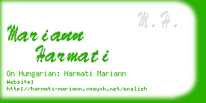 mariann harmati business card